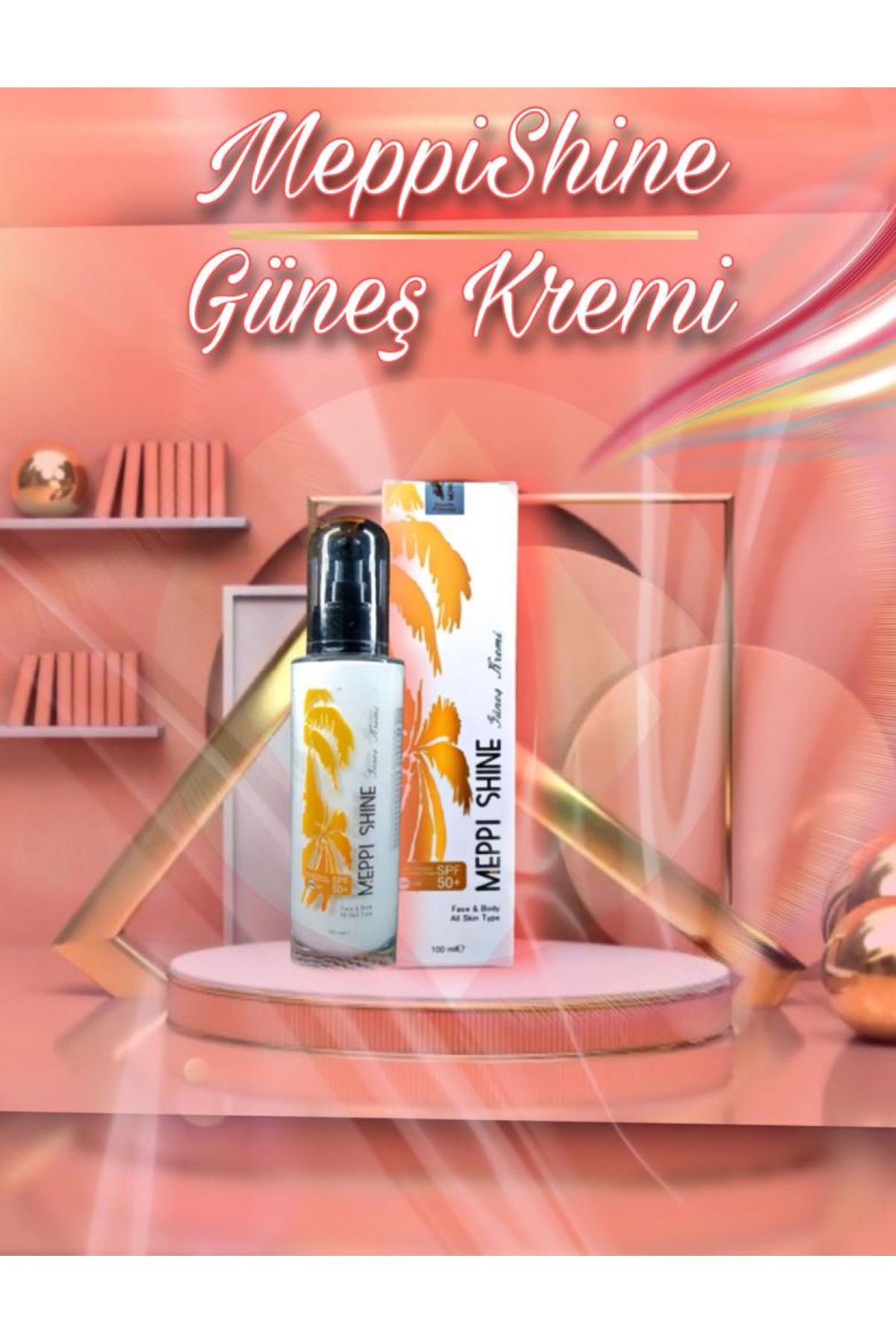 MeppiShine Güneş Kremi +50 SPF 100 ML