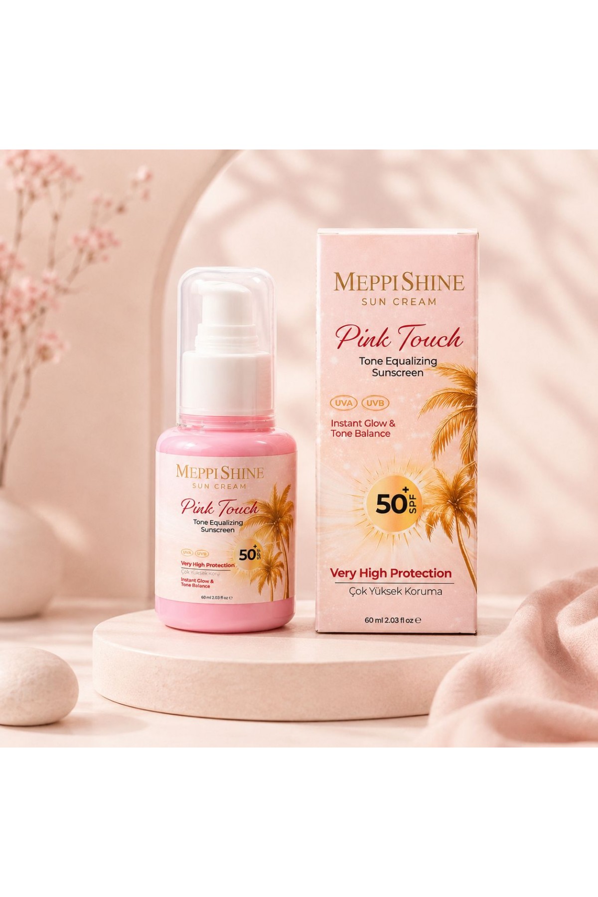 MeppiShine Pink Touch Güneş Kremi