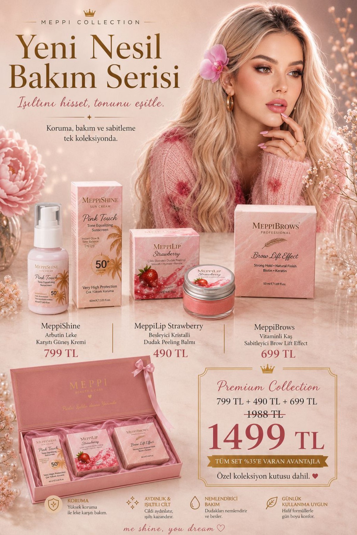 MeppiBrows Premium 3’lü Bakım Seti