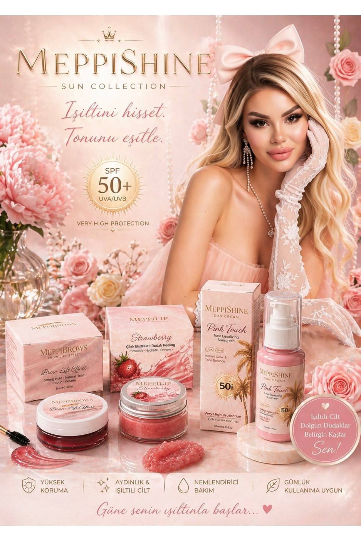 MeppiShine Pink Touch Güneş Kremi