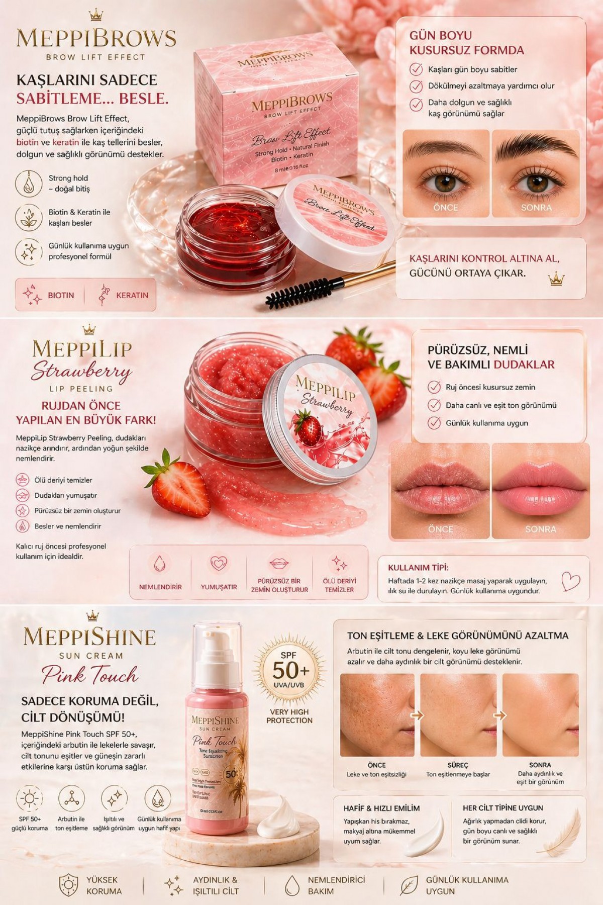 MeppiShine Pink Touch Güneş Kremi